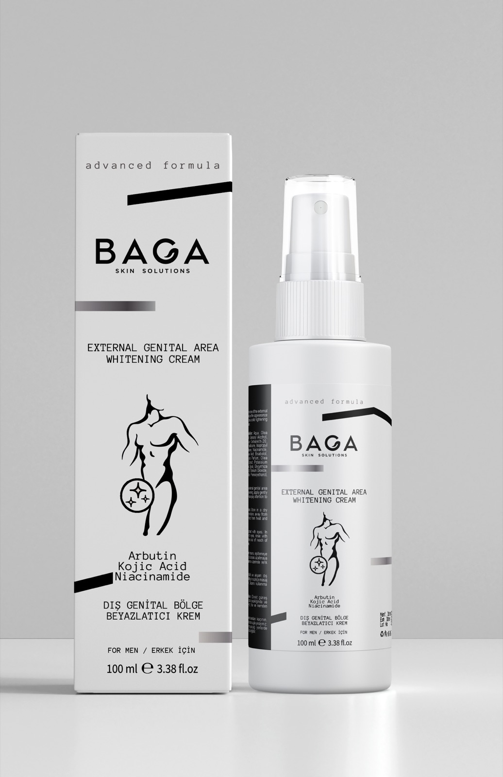 Erkek Genital Bölge Beyazlatıcı Krem 100ml — 2