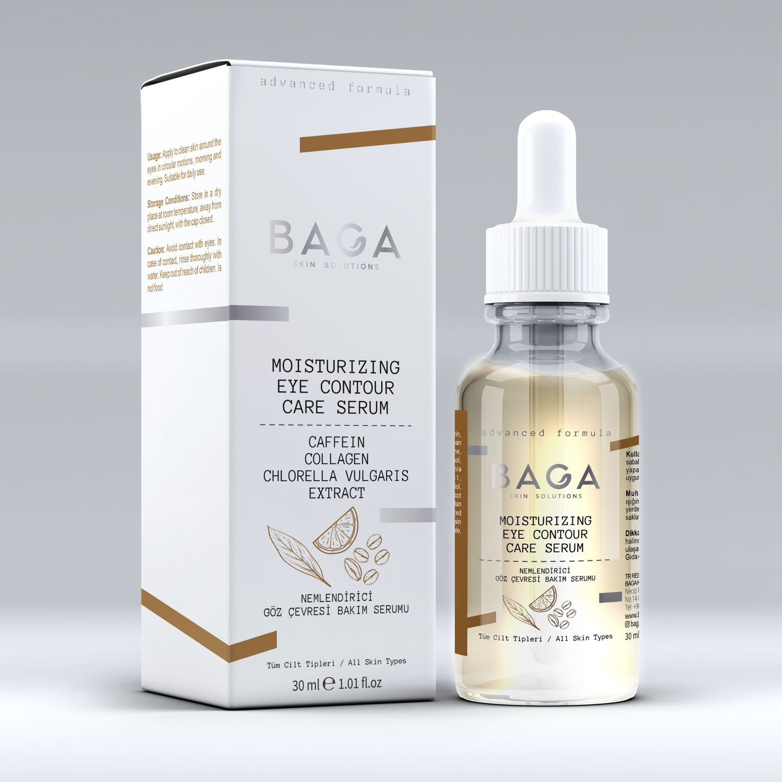 Nemlendirici Göz Çevresi Bakım Serumu (Kafein) 30 ml — 4