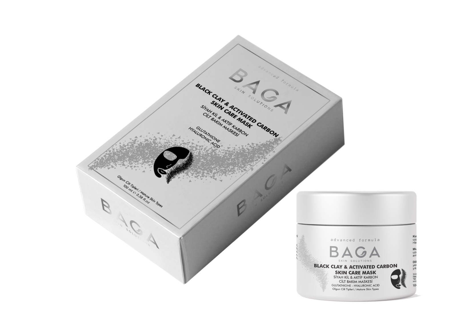 Siyah Kil & Aktif Karbon Maskesi 100ml